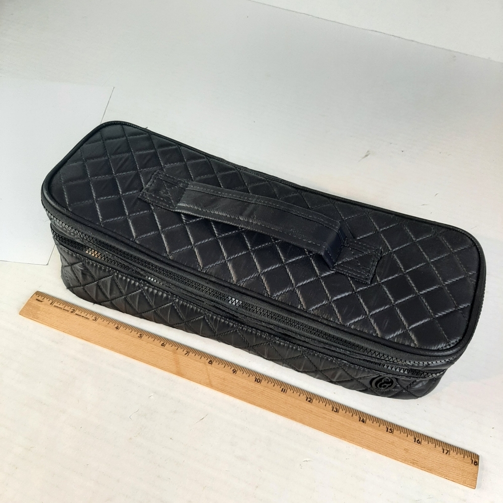 Joan & David Quilted Black Men's Travel Case